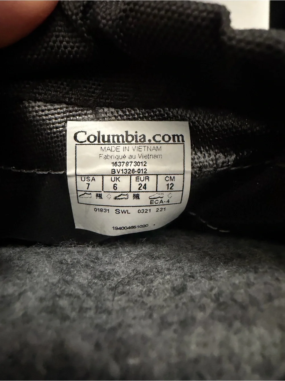 Columbia Black Kids Winter Snow Boots with Drawcord